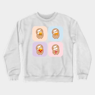 Cute Sloth Fast Food Set Crewneck Sweatshirt